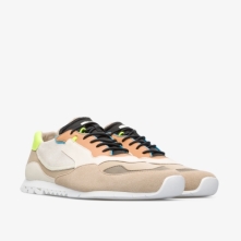 Camper Beige / Cream / Neon Yellow Sneakers Mens - Nothing Online Ireland | KRWLC5823